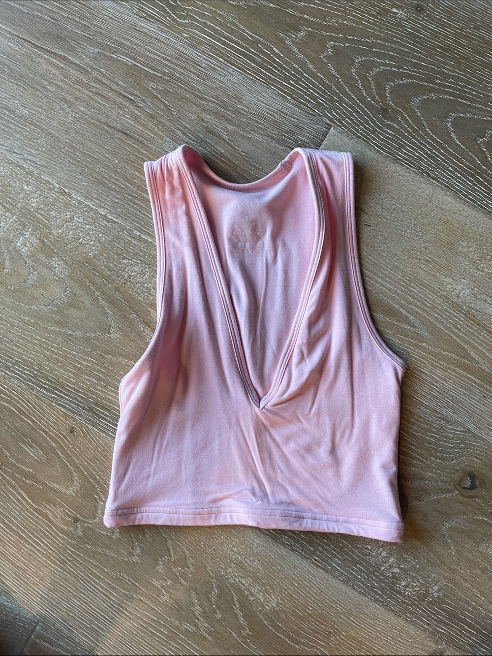 Klassy Network Pink Deep V Cropped Tank